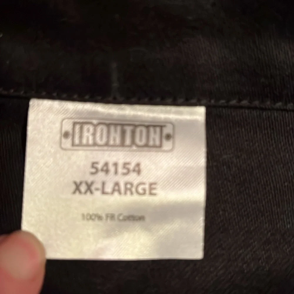 Ironton Welding Shirt Black Men's Flame Resistant Shirt 2XL - Picture 4 of 8